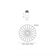 BICICLI B/W Dekorative Wandleuchte Drei verschiedene Abmessungen der Spanischen Wandleuchte.