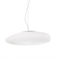 NEOCHIC Organische Pendelleuchte mit weiem Glas Grte Version mit  50 cm.