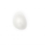 NEOCHIC Organische Deckenleuchte mit weiem satiniertem Glas Kleine italienische Glaswandleuchte - organisch geformt.