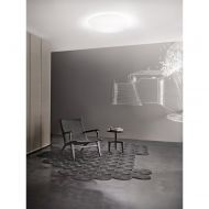 NEOCHIC Organische Deckenleuchte mit weiem satiniertem Glas Groe Wohnzimmer Deckenleuchte aus Glas.