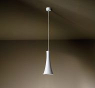 PARIS Elegante LED Hngeleuchte Die Pendelleuchte in weier Oberflche.