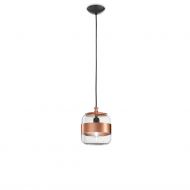 FUTURA Kleine Glas-Hngeleuchte Kleine Variante  20cm Kupfer.
