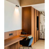 MINI SCOOP DEIMOS Rotating and swiveling wall spotlight Wandleuchte mit hellem Licht, Oberflche Schwarz.