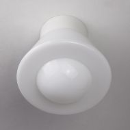 EDNA Weie Deckenlampe im 20er Jahre Stil Schnes Lampenglas - klassisches Design der 20-30er Jahre.