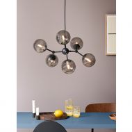 ELEMENTS 6-flammige Kugellampe Rauchglas Hngeleuchte.