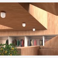 SOJUS kapselfrmige Deckenleuchte Auch groe Rume knne stilvoll beleuchtet werden.