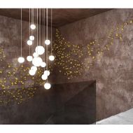 BETA Kleine Kugelleuchte mit mattem Opalglas Die Leuchte kunstvoll arrangiert. Lampenglas in drei Gren erhltlich.