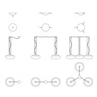 DAPHNE WHITE Hngeleuchte mit weiem Glas in  35/45/55 cm Verschiedene kaskaden- oder mehrfach Aufhngungen.
