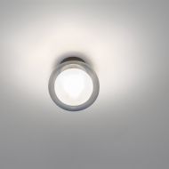 NABILA Kleine Glas-Deckenleuchte Kleine Deckenlampe NABILA, Rauchglas.