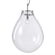 TIM Exklusive Glas-Pendelleuchte Extra groe Hngeleuchte mit ca. 22 kg.