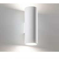 UMA Zylindrische Wandleuchte aus Keramik Schlicht-weie Wandlampe aus Keramik.