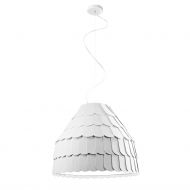 BARBEAU Large design pendant light Moderne und groe Design Hngeleuchte, hier in Wei.