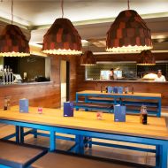 BARBEAU Large design pendant light Durch die pflegeleichte Oberflche eine gute Restaurant Leuchte.