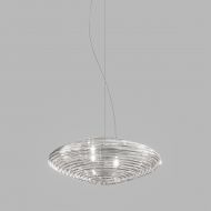 SPIRIT Italienische Pendelleuchte mit Riefenglas Spirit H�ngeleuchte - Gro�e Vistosi Leuchte Klarglas.