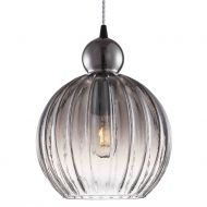 BLESS Verspielte Hngeleuchte mit farbigem Lampenglas Das Lampenglas in Rauch, auch smoke glass genannt.