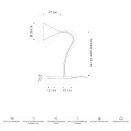 FLOWER LAVAGNA Design Bodenstehleuchte aus Italien 