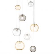 OTO Italian spherical glass lamp with twisted glass Die verschiedenen Lampenglser.