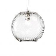 OTO Italienische Kugelglas Kaskade mit gedrehten Glsern Kristallglas in 15 cm Durchmesser.