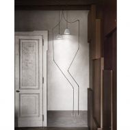 JANA Zement Leuchte mit extra langem Kabel Die Leuchte wird mit 12 Kabel, 6 Hacken ausgeliefert.