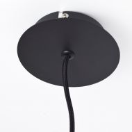 JANA Zement Leuchte mit extra langem Kabel Mitgelieferter Deckenbaldchin Metall schwarz.