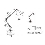 SCARIBO Schreibtischleuchte mit Federgelenken 