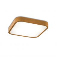 URS Groflchige Deckenleuchte eingerahmt mit Buchenholz Kleine Variante der Deckenlampe in Eiche.