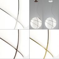 ASTORIA Hochwertige Hngeleuchte mit weiem Glas Verschiedene Oberflchen zur Auswahl.