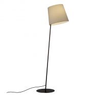 EXCENTRICA Bodenstehleuchte mit Textilschirm Wei�er Textilschirm, Metall in Bronze.