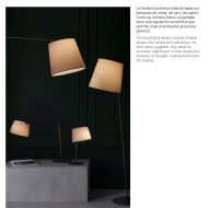 EXCENTRICA Bodenstehleuchte mit Textilschirm Leuchten Serie Exc�ntrica von Fambuena