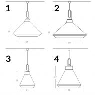 DRIYOS 4 Design Pendelleuchte 30 cm Die italienische Hngeleuchte gibt es in 4 Grssen.