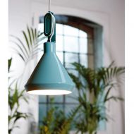 DRIYOS 4 Design Pendelleuchte 30 cm Bunte Hngelampe mit farbigem Stoffkabel.