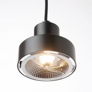 NOX Kleine schwarze Design Hngeleuchte Matt-schwarze Hngeleuchte in klarere Formgebung.