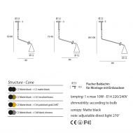 Deckenleuchte mit Teleskopstange Abmessungen der Deckenleuchten.