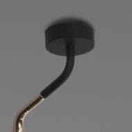 GORDON Italienische Deckenleuchte mit beweglichem Schirm Standard Baladachin mit 2cm Hhe.