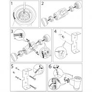 DUBL Nostalgische Wandhalterung aus Porzellan Montageanleitung zu der Leuchte.