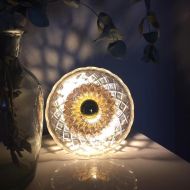 SHOW wall light Lamp glass with cut Dichwandiges Lampenglas mit Lichteffekt.