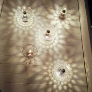 SHOW wall light Lamp glass with cut Die Leuchte wird in drei Gren angeboten.