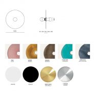 OSIRI Wandleuchte mit farbigen Glas Wandleuchte Glas - bunt. Abmessung