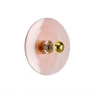 OSIRI Wandleuchte mit farbigen Glas Die Wandleuchte mit Glas in Rosa/Pink.