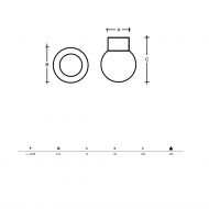 ALPHA Kleine Deckenleuchte mit Opalglas Abmessung der kleine Wand- und Deckenleuchte.