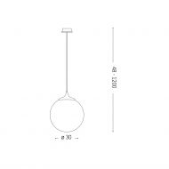 KAVA pendant light with long cable Die Hngeleuchte mit extra langem Kabel.