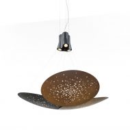 ESTRELL Extravagante Pendelleuchte Extra groe Anordnung mit 3x 60cm.