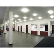 KARON Halbrunde Deckenleuchte aus Glas Funktionale und schne Deckenleuchte zur Grundbeleuchtung.