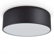 TARRO Design Deckenleuchte in Rund Matt schwarze Deckenleuchte.
