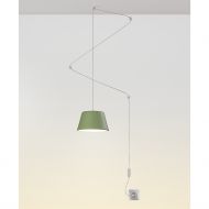 MAGNUS Pendelleuchte mit Schalter und Stecker Pendelleuchte mit langem Kabel, Grn.