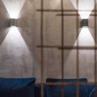 ORTHO MINI Kleine  LED Beton-Wandleuchte Tolle indirekte Beleuchtung fr Wohnrume und Gewerbe.