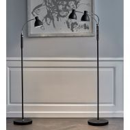 HUDSON Leseleuche in Schwarz Stehleuchten 1-flam. und 2-flammig.