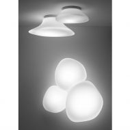 MYCENA Organische Deckenleuchte aus Glas Als Wand- oder Deckenleuchte einsetzbar.