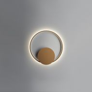 ANNAUX Filigrane Ring-Wandleuchte Bronze Ringfrmige LED Wandleuchte mit 60 cm Durchmesser.