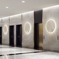 ANNAUX Filigrane Ring-Wandleuchte Bronze Dekorative Beleuchtung mit der Ring-Wandleuchte.